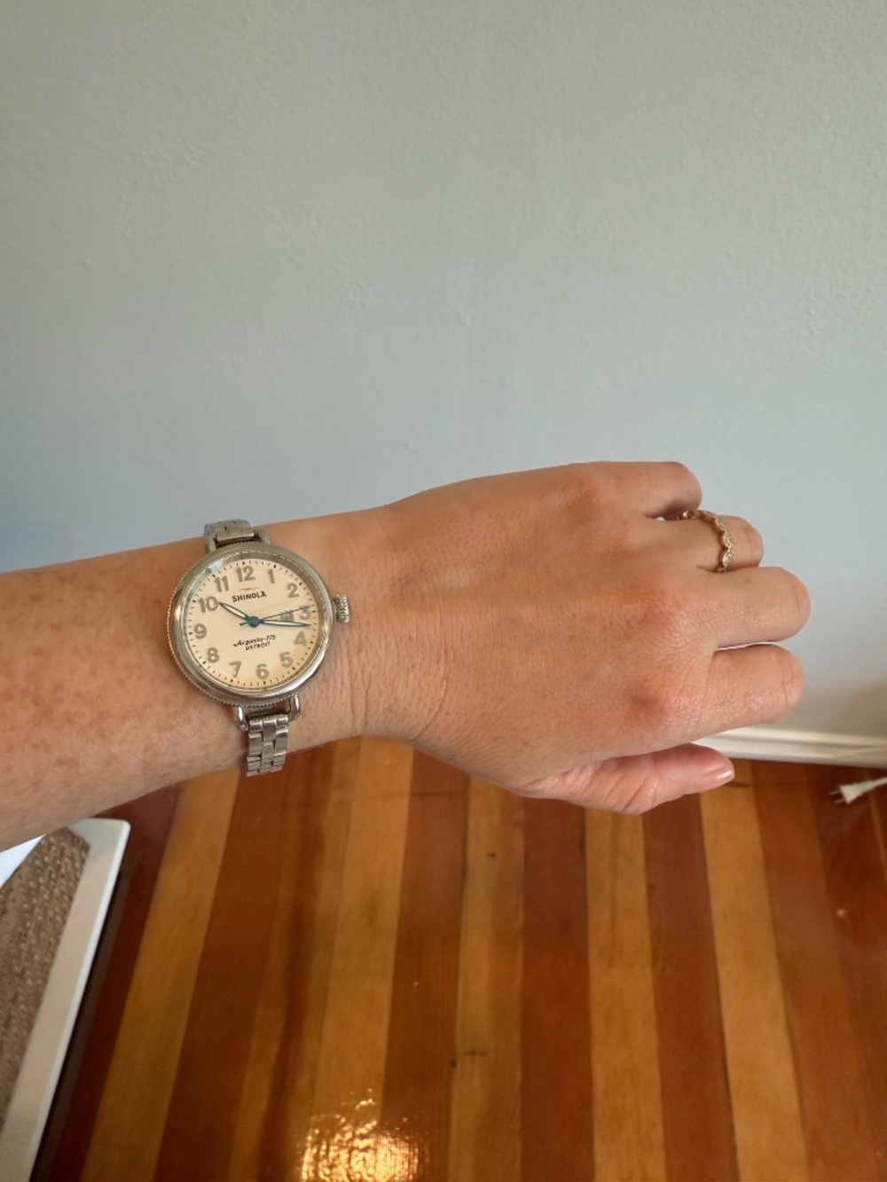 Shinola 'The Birdy' Bracelet Watch (Women's, 34mm, Stainless & Navy) - Picture 3 of 4